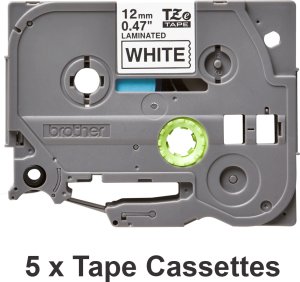 TZe-231 black on white 12 mm 2