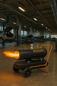 Nagrzewnica Olejowa Bezzapachowa z Termostatem LCD Komin Bardzo Mocna 20 KW 14