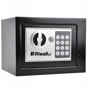 PANCERNY DOMOWY SEJF PIN SZYFR + NA KLUCZ PIENIĄDZE DOKUMENTY RIWALL RSE-01 4