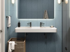 Umywalka wisząca MIRAGGIO LOOP 1200-2 120*45*12 Połysk Biała 8814001 5