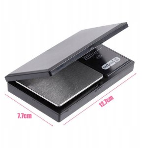 DOKŁADNA WAGA JUBILERSKA 500g 0,01g PRECYZYJNA KUCHENNA DOMOWA PODŚWIETLANA 7