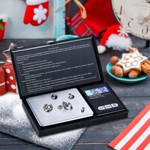 DOKŁADNA WAGA JUBILERSKA 500g 0,01g PRECYZYJNA KUCHENNA DOMOWA PODŚWIETLANA 8