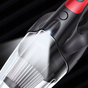 Mocny Odkurzacz Samochodowy Ręczny Z Latarką Filtr Hepa 12V 100W Końcówki 4