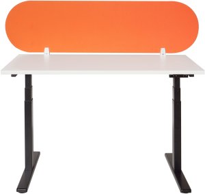 Beliani Przegroda na biurko 160 x 40 cm pomarańczowa SPARKY 5