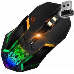 Myszka Gamingowa Mysz Dla Graczy Bezprzewodowa LED 6 Przycisków 3200dpi BM-150 13