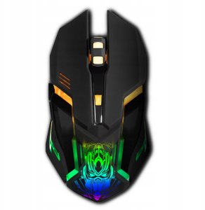 Myszka Gamingowa Mysz Dla Graczy Bezprzewodowa LED 6 Przycisków 3200dpi BM-150 7