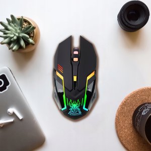 Myszka Gamingowa PRO Mysz Dla Graczy Bezprzewodowa LED 6 Przycisków 3200dpi BM-120 3