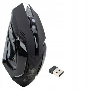 Myszka Gamingowa PRO Mysz Dla Graczy Bezprzewodowa LED 6 Przycisków 3200dpi BM-120 5