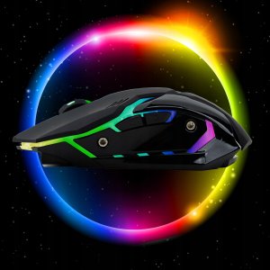 Myszka Gamingowa PRO Mysz Dla Graczy Bezprzewodowa LED 6 Przycisków 3200dpi BM-120 6