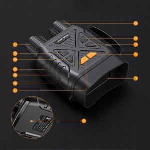 LORNETKA NOKTOWIZYJNA NOKTOWIZOR PODCZERWIEŃ DZIEŃ NOC 2,8" 800m ZOOM x10 11