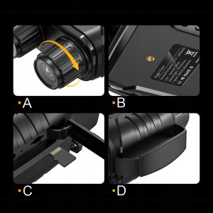 LORNETKA NOKTOWIZYJNA NOKTOWIZOR PODCZERWIEŃ DZIEŃ NOC 2,8" 800m ZOOM x10 12