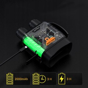 LORNETKA NOKTOWIZYJNA NOKTOWIZOR PODCZERWIEŃ DZIEŃ NOC 2,8" 800m ZOOM x10 7