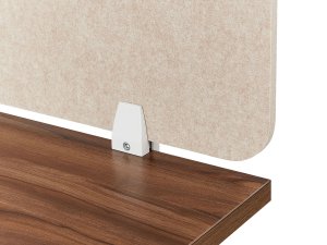 Beliani Przegroda na biurko 80 x 50 cm beżowa SPLIT 9