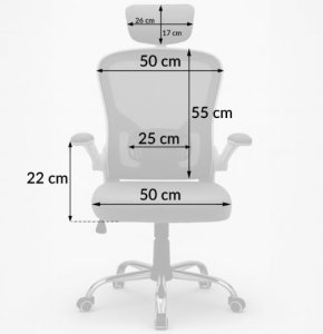 Krzesło biurowe Kontrasto KB110 Beżowe 12