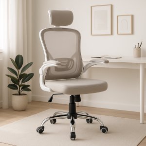 Krzesło biurowe Kontrasto KB110 Beżowe 8