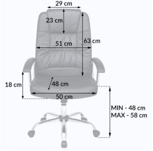 Krzesło biurowe Fotel biurowy czarny regulowane krzesło gabinetowy 11