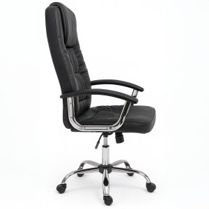 Krzesło biurowe Fotel biurowy czarny regulowane krzesło gabinetowy 3