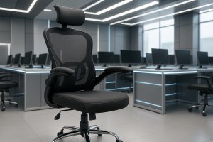 Krzesło biurowe Kontrasto KB110 Czarne 7