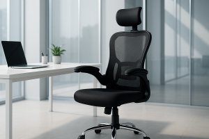 Krzesło biurowe Kontrasto KB110 Czarne 8