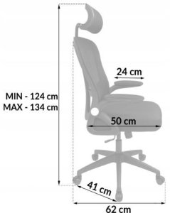 Fotel obrotowy czarny siatka krzesło ergonomiczny z zagłówkiem 11