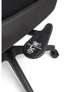 Fotel obrotowy czarny siatka krzesło ergonomiczny z zagłówkiem 16