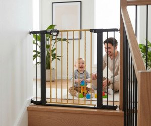 Milly Mally Bramka zabezpieczająca Barierka na schody z rozszerzeniami Guardy 104 Black 10