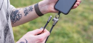 Kabel USB-C M/M smycz / brelok 0.3M 240W Lanberg - czarny 10