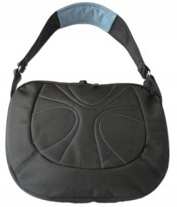 Torba Natec *Natec Impress Orange Black - Blue, czarno-niebieska torba na laptopa 15,4", IM-ORA-B-154 2