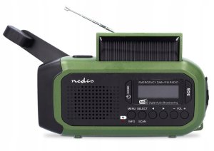 Radio Nedis Radio odbiornik Emergency radio DAB+ FM Solar Battery 5412810444175 RDDBCR2000GN (5412810444175) 2