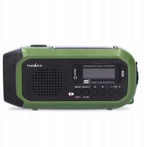 Radio Nedis Radio odbiornik Emergency radio DAB+ FM Solar Battery 5412810444175 RDDBCR2000GN (5412810444175) 5