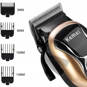 MASZYNKA DO GOLENIA STRZYŻENIA TRYMER DO WŁOSÓW BRODY BARBER KEMEI USB 10w1 3