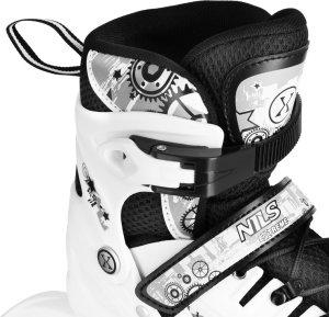 Łyżworolki, wrotki, łyżwy hokejowe, wrotko-rolki świecące LED z wymienną płozą 4w1 Nils Extreme NH10905 rozmiar M 35-38 6