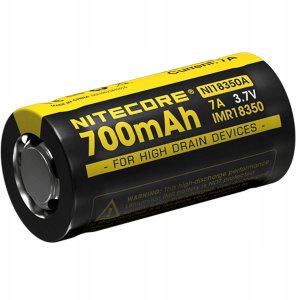 Nitecore NiteCore IMR 18350 Specjalna bateria 18350 Litowy 3.7 V 700 mAh 2