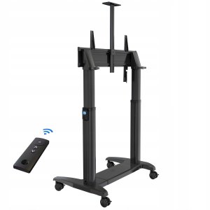 GF150G - Profesjonalny elektryczny mobilny stojak TV wózek do telewizorów LCD LED 75" - 120" 12