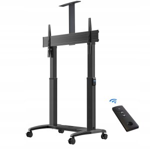 GF150G - Profesjonalny elektryczny mobilny stojak TV wózek do telewizorów LCD LED 75" - 120" 13