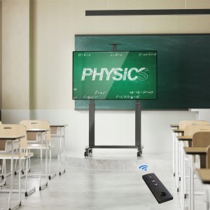 GF150G - Profesjonalny elektryczny mobilny stojak TV wózek do telewizorów LCD LED 75" - 120" 3