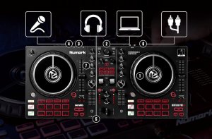 Zestaw Numark DJ Pro Mixtrack Pro FX DJ kontroler DJ i słuchawki HF175 4