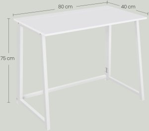 Biurko OSKAR Max 1.0 Białe 80 cm x 40 cm 4