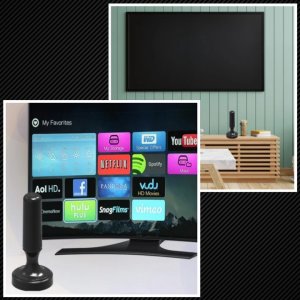 Mocna Antena Telewizyjna Pokojowa Do Tv Naziemnej 30Dbi Dvb-T Dvbt2 H.265 Ah-0031 6