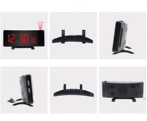 Zegar budzik z projektorem 10 stopni głośności ekran 8'' Zegar budzik z projektorem 10 stopni głośności ekran 8'' 2