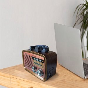 Radio FM pokojowe kuchenne przenośne na baterie Bluetooth USB SD Radio FM pokojowe kuchenne przenośne na baterie Bluetooth USB SD 4