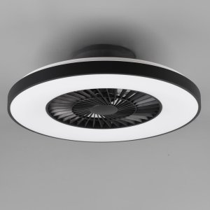 Wentylator RL Light Okrągły lampowentylator sufitowy HALMSTAD R62672132 LED 40W 3000-6500K czarny 2