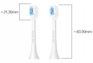 Końcówki SOOCAS SOFT do szczoteczki X1 X3 X3U D3 V1 X5 2szt CZARNE 6