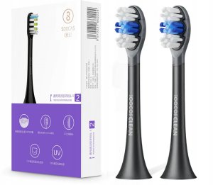 Końcówki do szczoteczki SOOCAS X3 X3U X5 V1 2szt CZARNE ORYGINAŁ 2