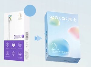 Końcówki do szczoteczki SOOCAS X3 X3U X5 V1 2szt CZARNE ORYGINAŁ 5