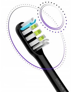 Końcówki do szczoteczki SOOCAS X3 X3U X5 V1 2szt CZARNE ORYGINAŁ 7