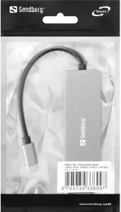 Stacja/replikator Sandberg Travel Dock Saver 5w1 USB-C (336-99) 2