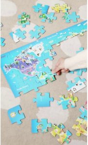 CLASSIC WORLD Puzzle Drewniane Mapa Świata 4