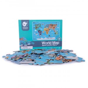 CLASSIC WORLD Puzzle Drewniane Mapa Świata 7