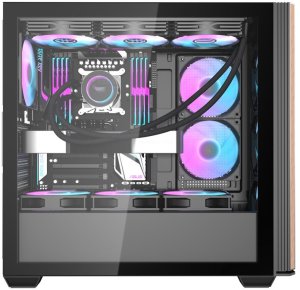 Obudowa Darkflash DS900WS ARGB czarna + 4 wentylatory 8